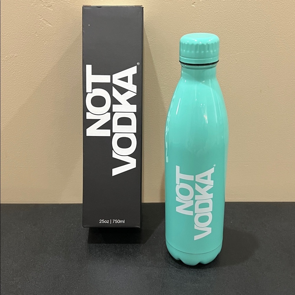Not Vodka | Sea Foam Blue Insulated Water Bottle | 25oz